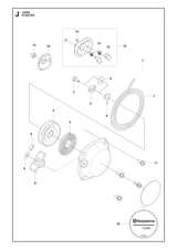 Husqvarna 505304601 onderdelentekening - positie 12