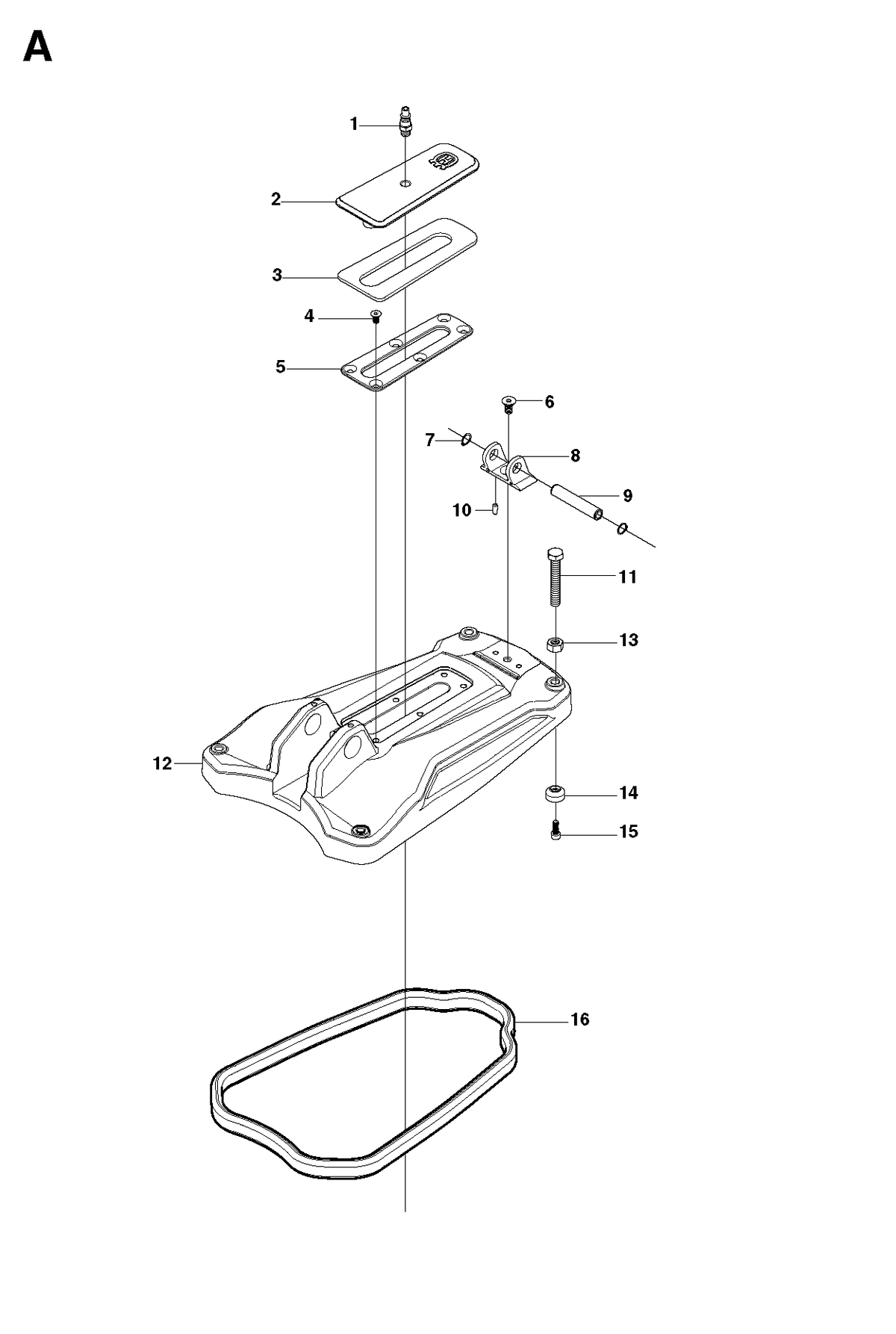 Husqvarna 579242701 onderdelentekening - positie 2