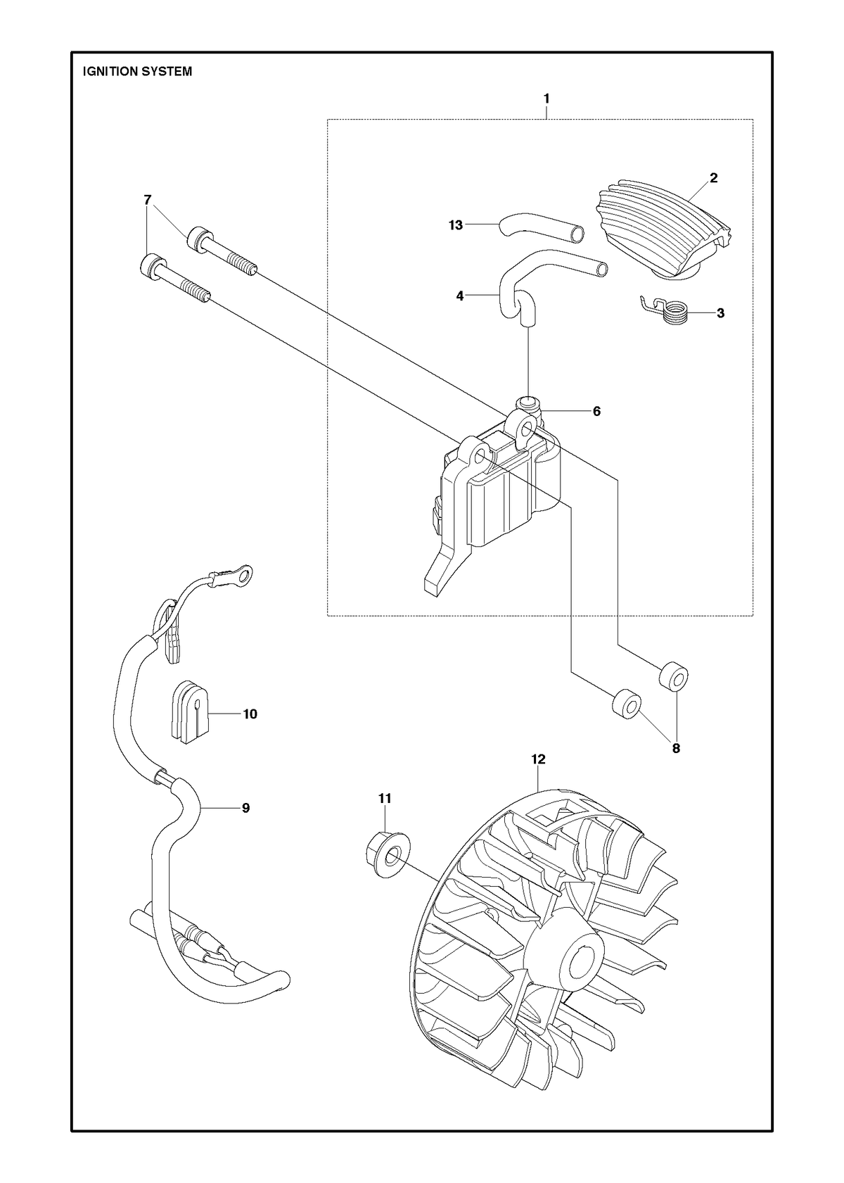 Husqvarna 577133902 onderdelentekening - positie 1