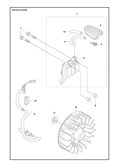 Husqvarna 577133902 onderdelentekening - positie 1