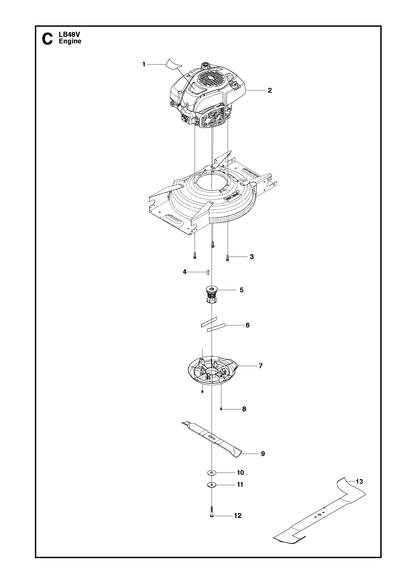 Husqvarna 502881320 onderdelentekening - positie 9