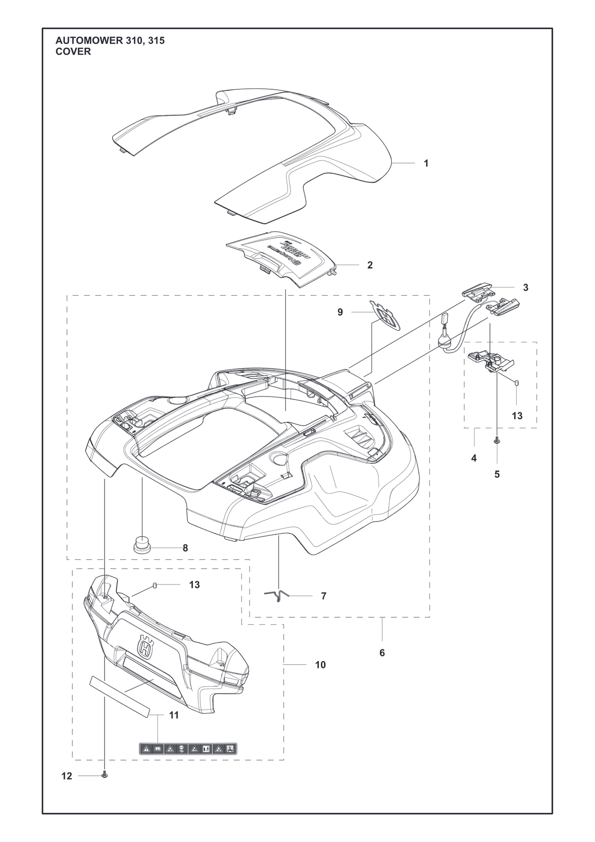Husqvarna 587419402 onderdelentekening - positie 7