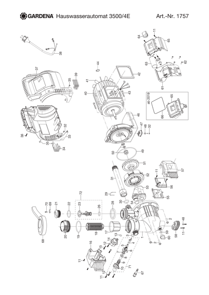 Husqvarna 588503801 onderdelentekening - positie 15