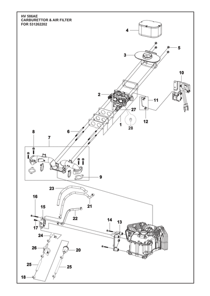 Husqvarna 546065801 onderdelentekening - positie 16