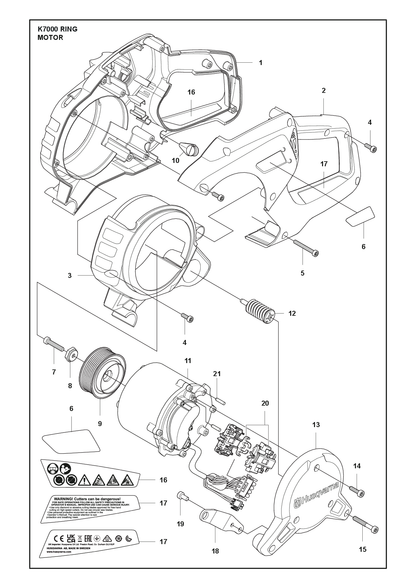Husqvarna 581905001 onderdelentekening - positie 9