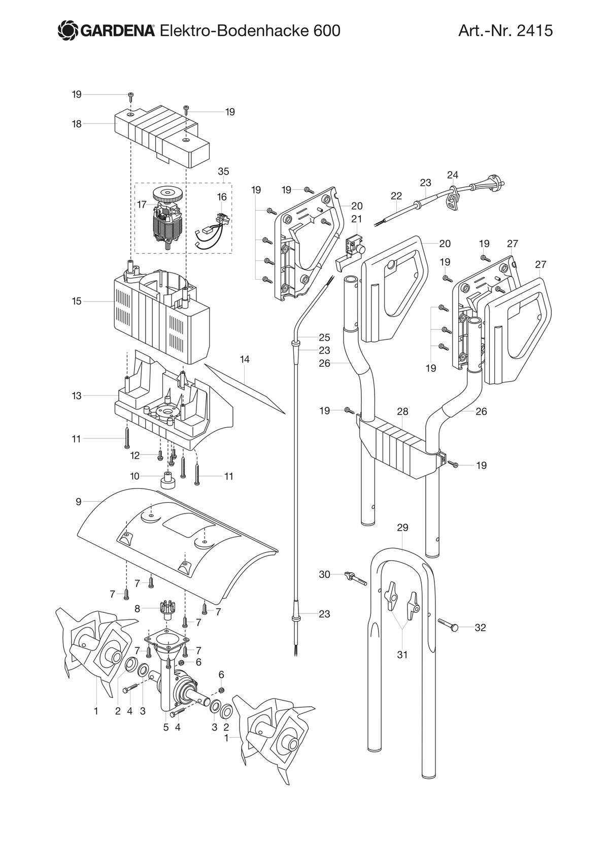 Husqvarna 520440901 onderdelentekening - positie 3