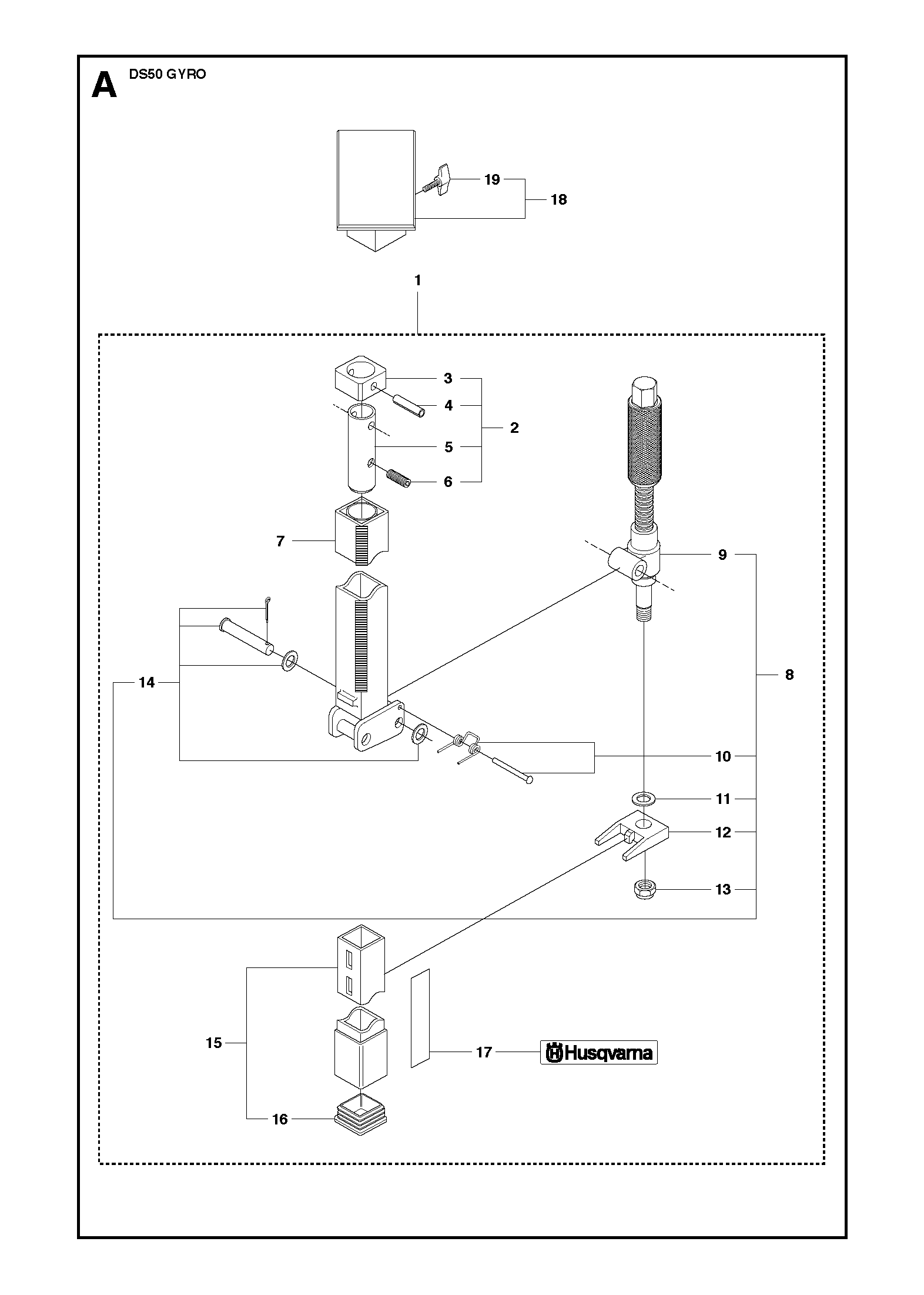 Husqvarna 506400501 onderdelentekening - positie 15