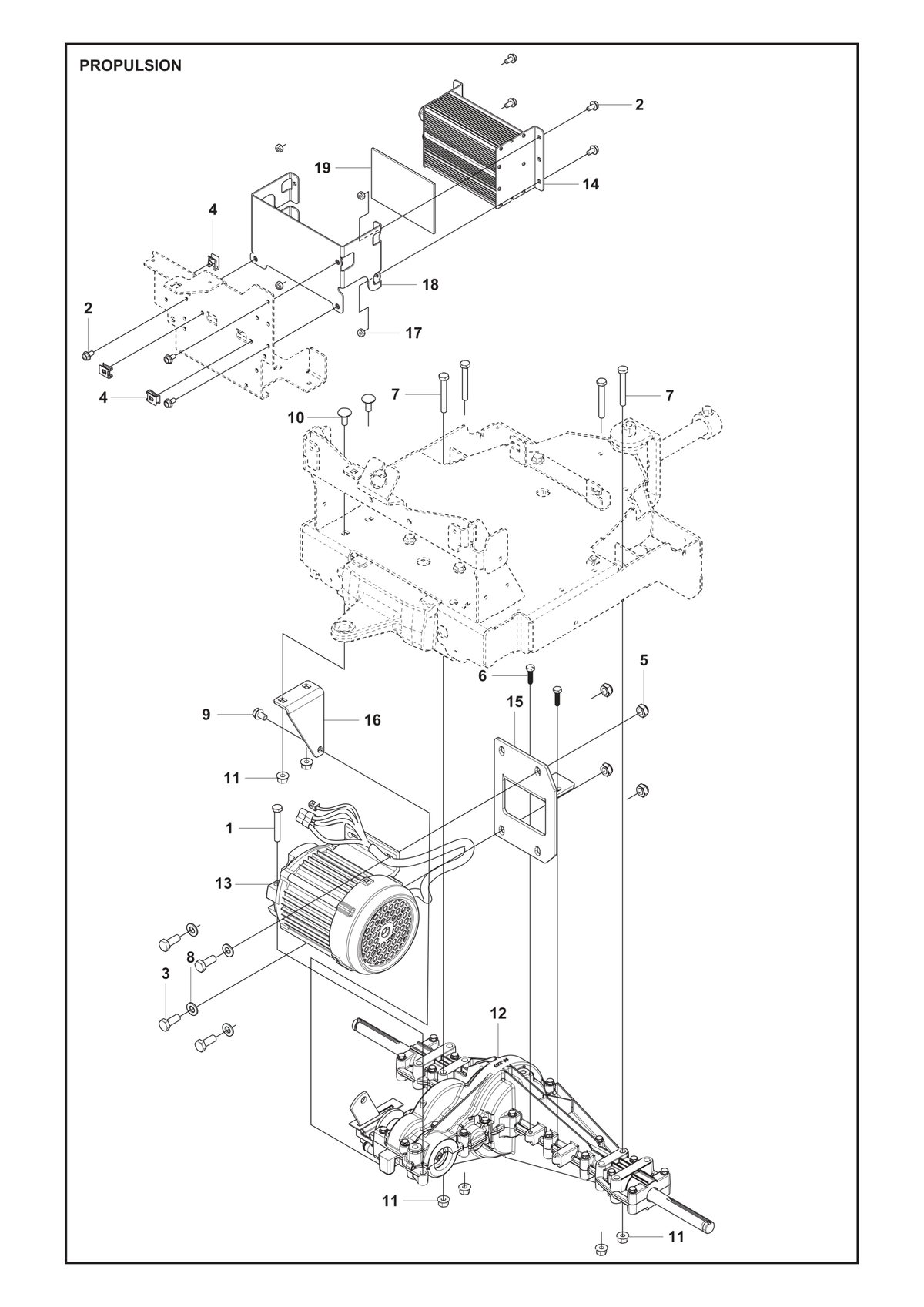 Husqvarna 596030701 onderdelentekening - positie 9
