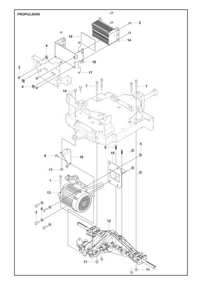 Husqvarna 596030701 onderdelentekening - positie 9