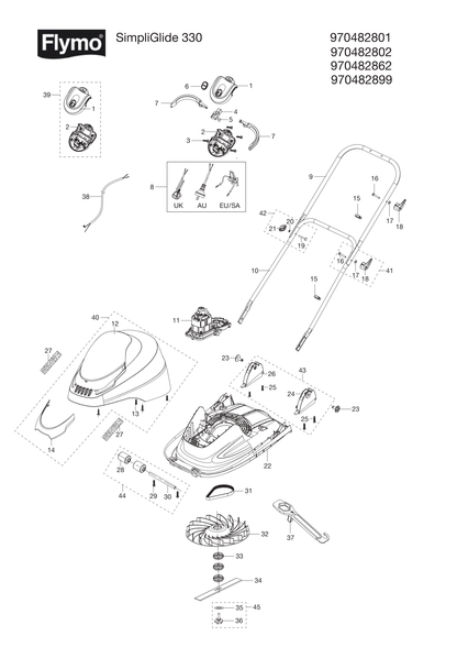 Husqvarna 512803105 onderdelentekening - positie 8