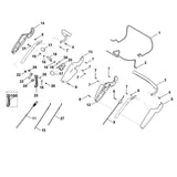 STIHL 6375-162-9202 blokkeerhendel positie 23 technische tekening