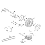 STIHL 0000-704-7400 rondsel positie 9 technische tekening