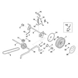 STIHL 6338-791-4800 activeringshendel positie 16 technische tekening