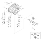 STIHL 6375-007-1007 set trillingsdemper positie 7 technische tekening