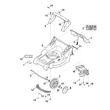 STIHL 6338-700-8505 behuizing positie 9 technische tekening