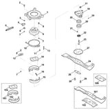STIHL 6375-007-1050 set koppelingsblokken positie 15 technische tekening