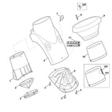 STIHL 6903-701-7901 onderstuk trechter positie 6 technische tekening
