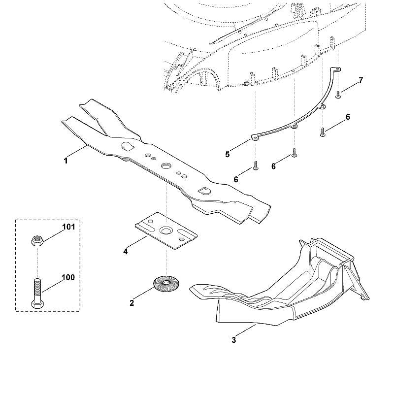 STIHL 6105-760-9900 multimes positie 1 technische tekening