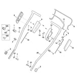 STIHL 6105-700-7540 kabel positie 18 technische tekening