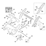 STIHL 6340-700-2705 klep compl. positie 1 technische tekening