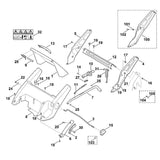 STIHL 6340-700-2710 klep compl. positie 1 technische tekening