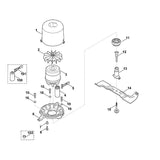 STIHL 6340-701-2000 flens positie 6 technische tekening