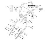 STIHL 0000-760-3801 kabelgeleiding positie 2 technische tekening