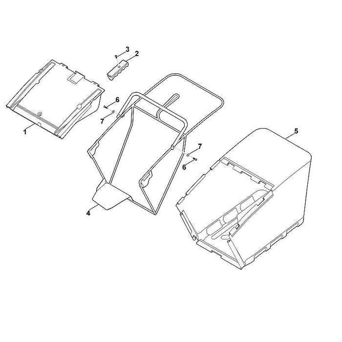 STIHL 6375-700-3100 frame positie 4 technische tekening