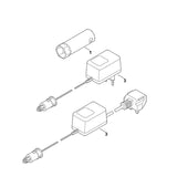 STIHL 6103-430-2505 laadapparaat EUR 12V positie 3 technische tekening