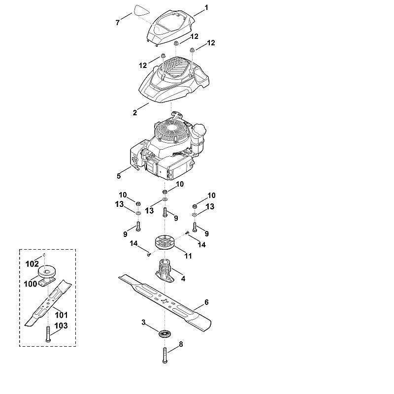 STIHL 6371-702-0101 mes positie 6 technische tekening