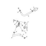 STIHL 0001-358-0801 slang positie 6 technische tekening