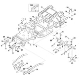 STIHL 6170-760-9100 ondersteuning positie 4 technische tekening