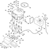 STIHL 6170-140-2515 bocht rechts positie 1 technische tekening