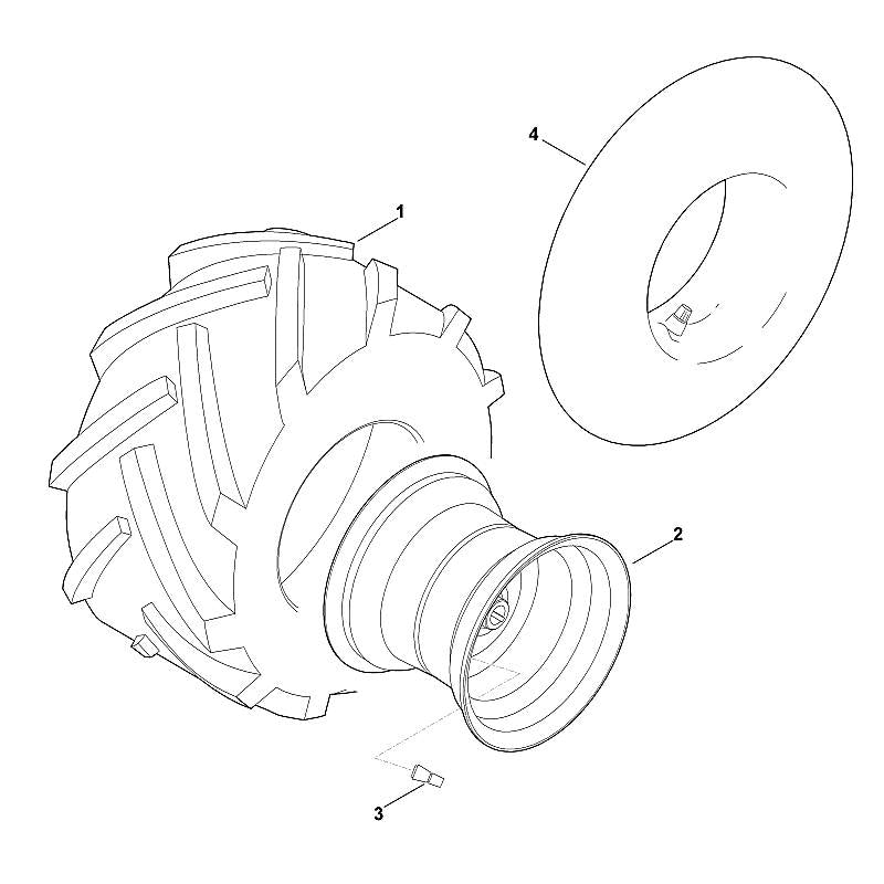 STIHL 0000-731-7700 klep positie 3 technische tekening