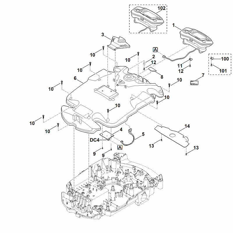 STIHL 6309-967-0160 typeplaatje MI 632.0 P positie 7 technische tekening