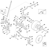STIHL 6170-763-5700 spoorstang positie 12 technische tekening