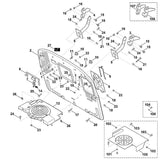STIHL 6170-763-1110 achterwand positie 2 technische tekening