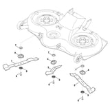STIHL 6170-702-0125 mes rechts positie 1 technische tekening
