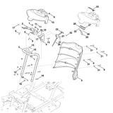 STIHL 6170-780-4000 dashboard cpl. positie 10 technische tekening