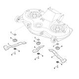 STIHL 6170-702-0100 mes links positie 2 technische tekening