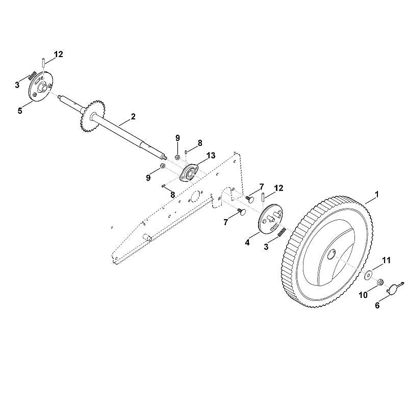 STIHL 6380-700-0402 wiel 420 positie 1 technische tekening