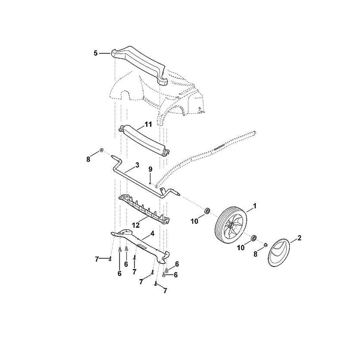 STIHL 6375-706-1100 bevestigingsplaat positie 4 technische tekening