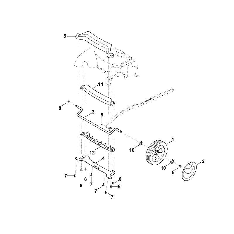 STIHL 6375-766-0200 bumper positie 5 technische tekening