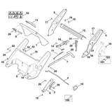 STIHL 6340-703-6600 greep positie 6 technische tekening