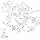 STIHL 6340-706-7305 stootstrip positie 10 technische tekening