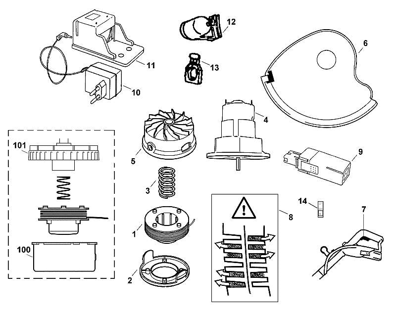 STIHL 6235-710-8120 beveiliging positie 6 technische tekening