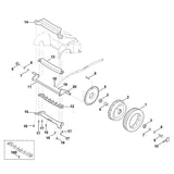 STIHL 6375-700-0422 wiel compl. positie -1 technische tekening