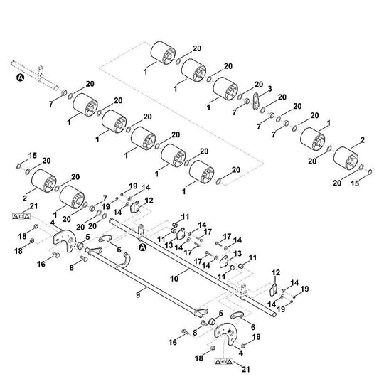 STIHL 6907-700-2410 as positie 10 technische tekening