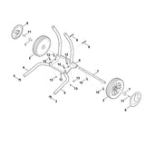 STIHL 6011-703-2305 rechter buisvoet positie 5 technische tekening