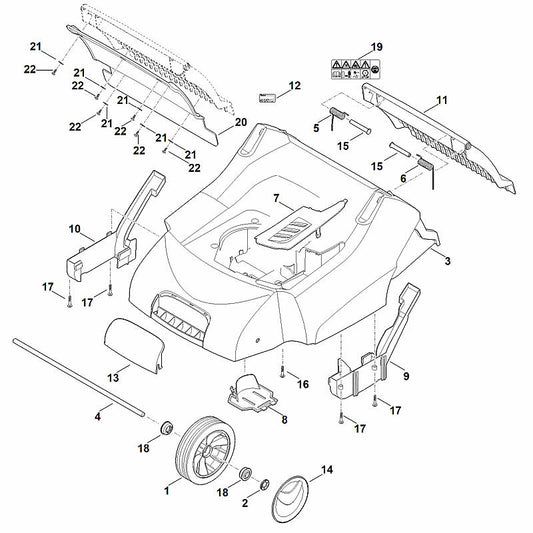 STIHL 6290-700-2705 klep positie 11 technische tekening